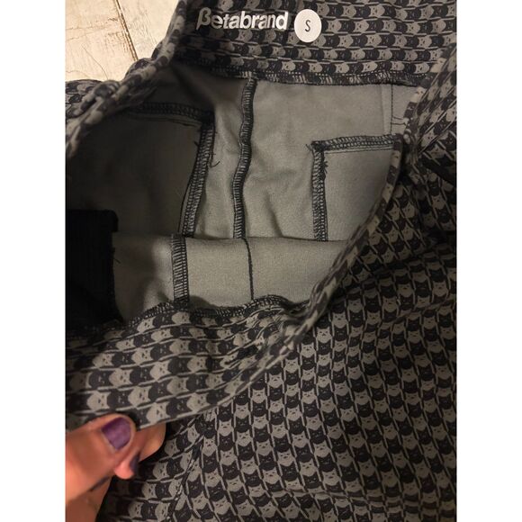 Betabrand Catstooth Dress Pants Black/Gray Cat Print Houndstooth Size Small - Picture 8 of 13